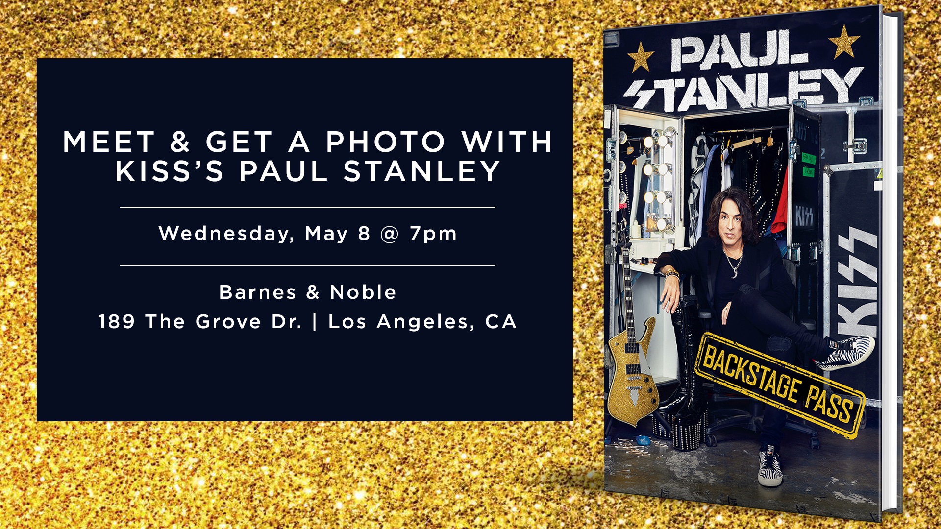 Tonight Backstage Pass Los Angeles Book Signing Paul Stanley