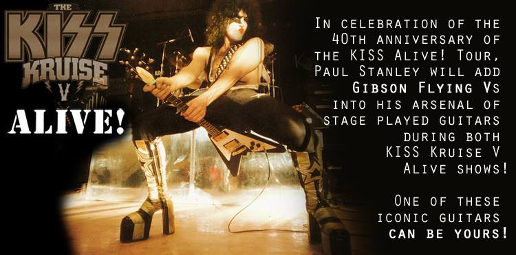 Gibson Flying V Tribute To The Alive 75 Tour Paul Stanley